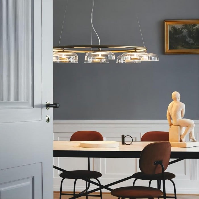 Charlotte 6-Arm LED Glas Kronleuchter | Kaufen Sie einen, erhalten Sie einen gratis!