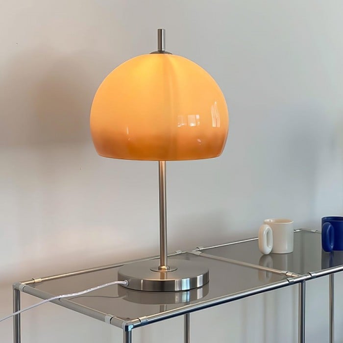 Porto Bauhaus Pilz Glas Tischlampe - Kaufen Sie eine, erhalten Sie eine kostenlos dazu!