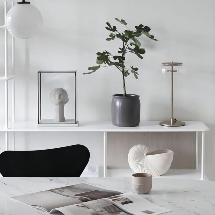 Marino Bloshi Runde Glas Tischlampe - Kaufen Sie eine, erhalten Sie eine gratis!