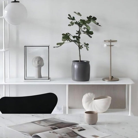 Marino Bloshi Runde Glas Tischlampe - Kaufen Sie eine, erhalten Sie eine gratis!