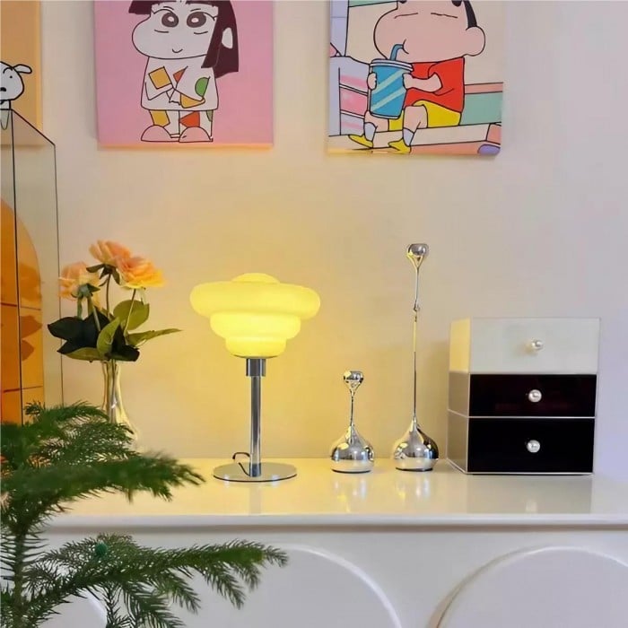 Bauhaus Eiertart Ripple Glass Table Lamp | Buy One, Get One Free