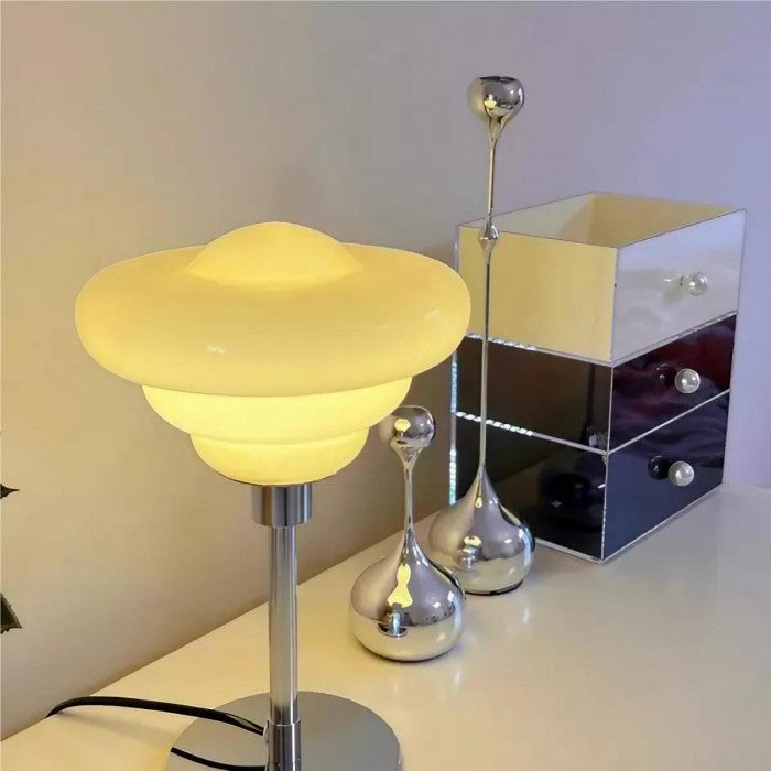 Bauhaus Eiertart Ripple Glass Table Lamp | Buy One, Get One Free
