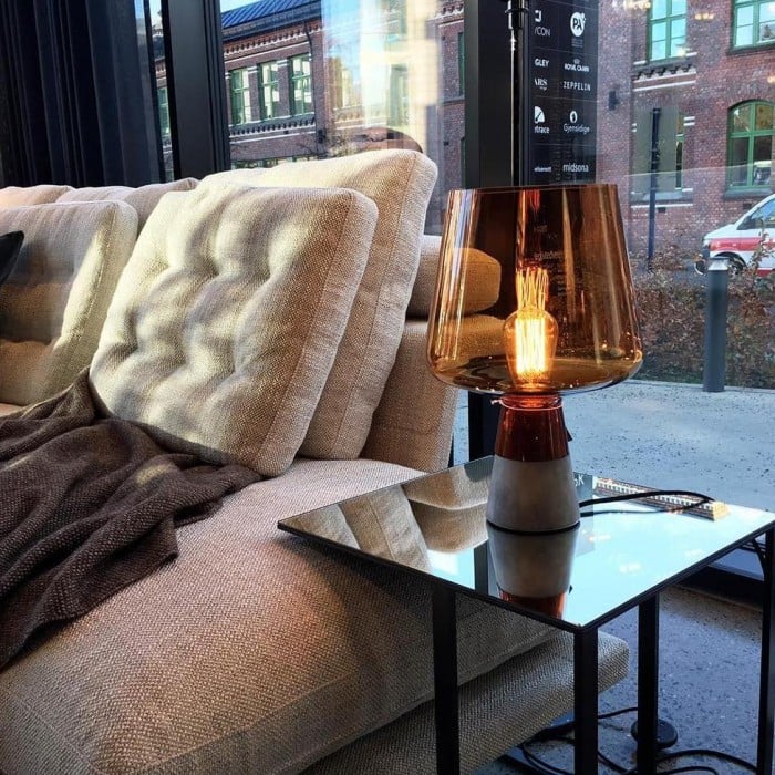 Raymund Industrielle Glas Tischlampe - Kaufen Sie eine, erhalten Sie eine gratis!