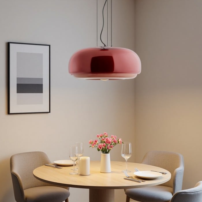 Rossi Macaron Buntglas Pendelleuchte | Kaufen Sie eine, erhalten Sie eine gratis!