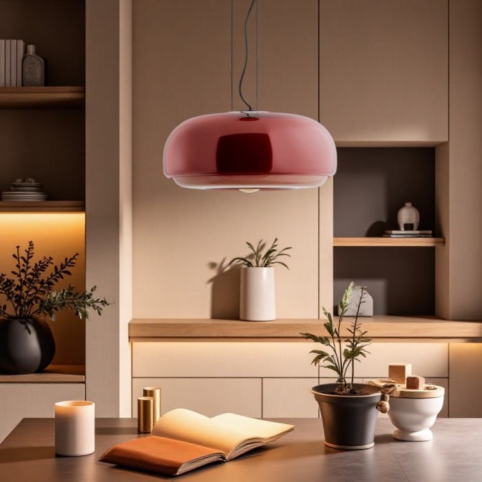 Rossi Macaron Buntglas Pendelleuchte | Kaufen Sie eine, erhalten Sie eine gratis!