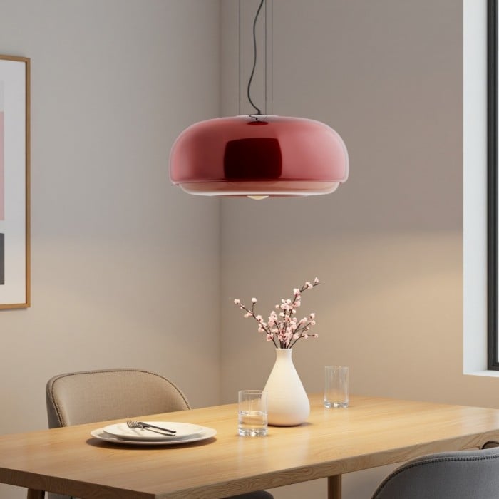 Rossi Macaron Buntglas Pendelleuchte | Kaufen Sie eine, erhalten Sie eine gratis!