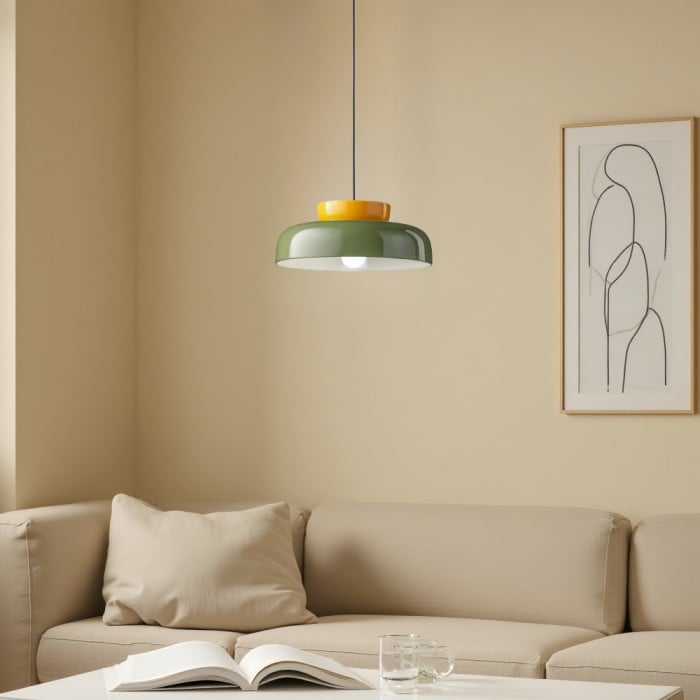 Alessandra Bauhaus-inspirierte Pendelleuchte Disklampe | Kaufen Sie eins, erhalten Sie eins im Angebot