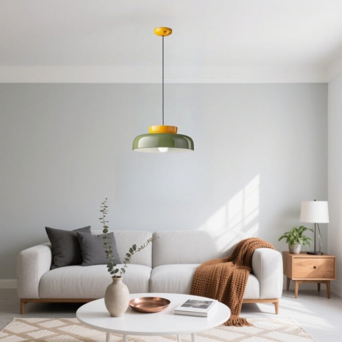 Alessandra Bauhaus-inspirierte Pendelleuchte Disklampe | Kaufen Sie eins, erhalten Sie eins im Angebot