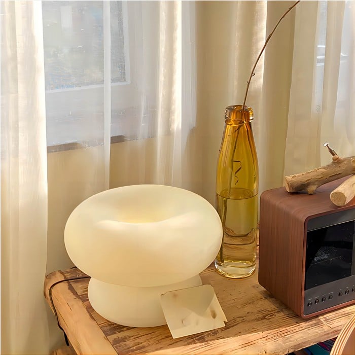 Olivier Glas Donut Bauhaus Tischlampe | Kaufen Sie eine, erhalten Sie eine gratis!