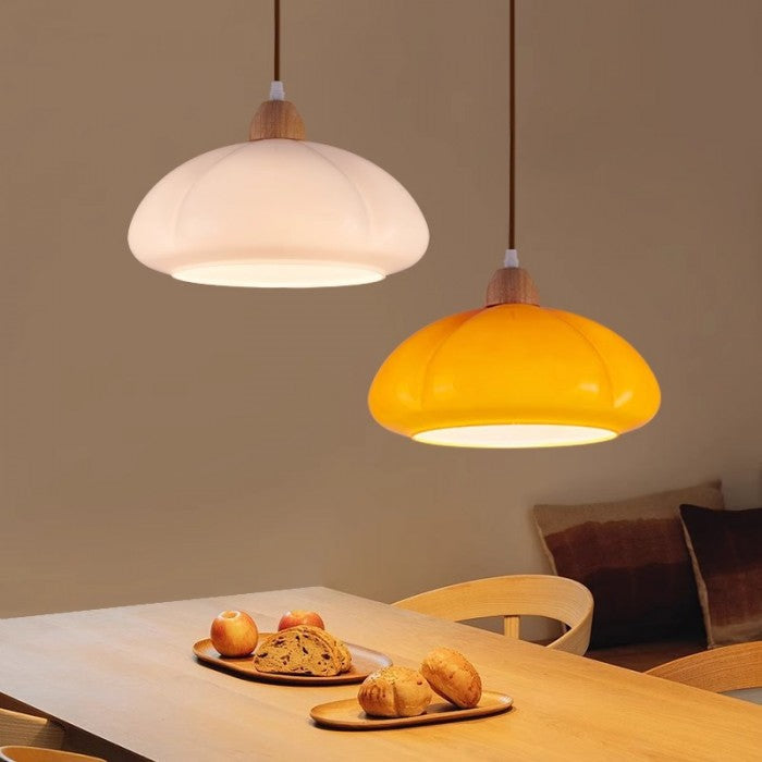 Emilio Vintage Orange Glass Pendant Light | Buy One, Get One Free Offer