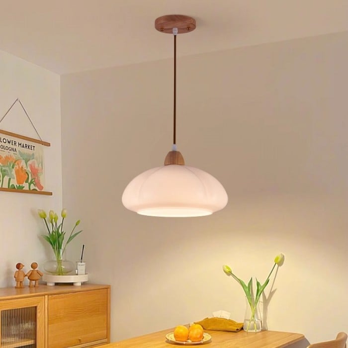 Emilio Vintage Orange Glass Pendant Light | Buy One, Get One Free Offer