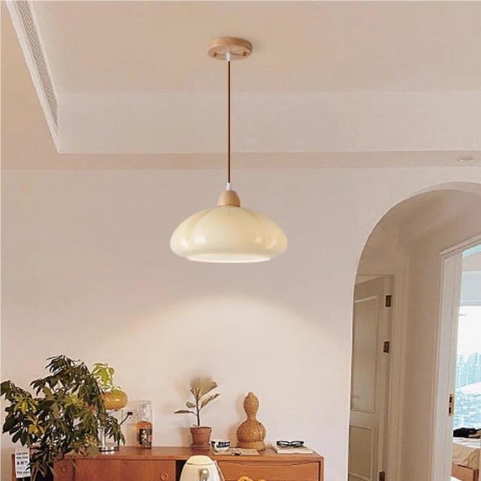 Emilio Vintage Orange Glass Pendant Light | Buy One, Get One Free Offer