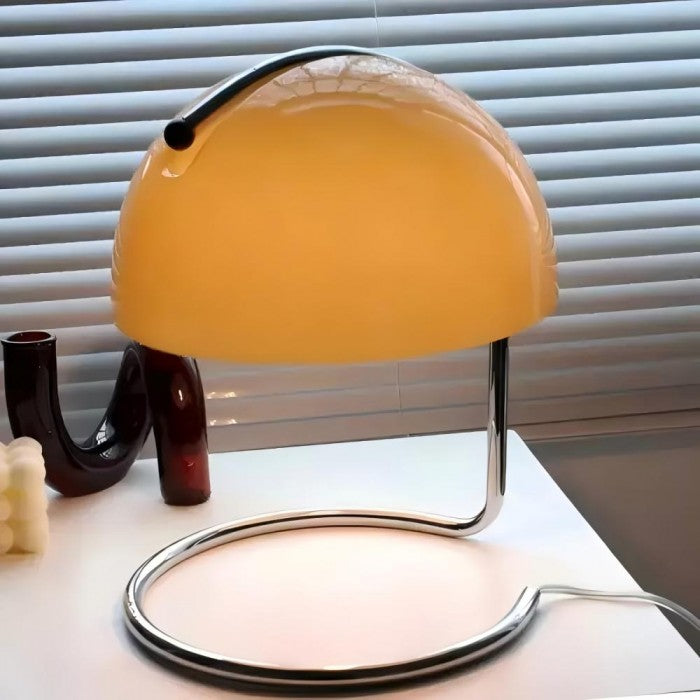 Bauhaus Pudding Glas Tischlampe - Kaufen Sie eine, erhalten Sie eine gratis!