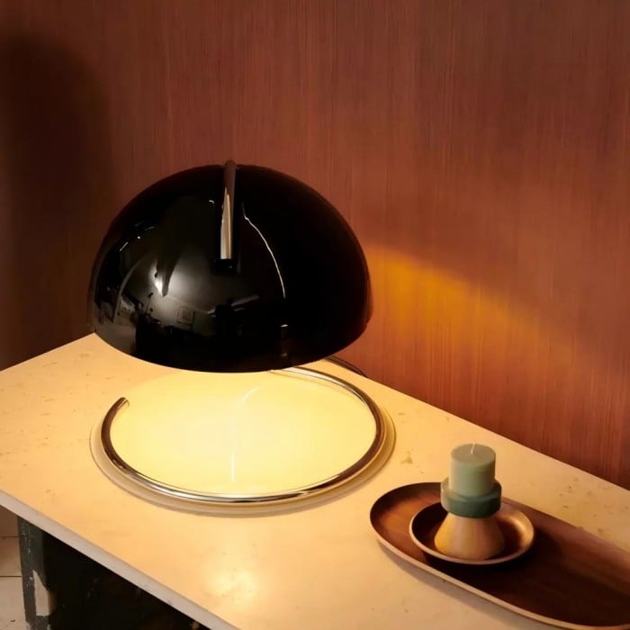 Bauhaus Pudding Glas Tischlampe - Kaufen Sie eine, erhalten Sie eine gratis!