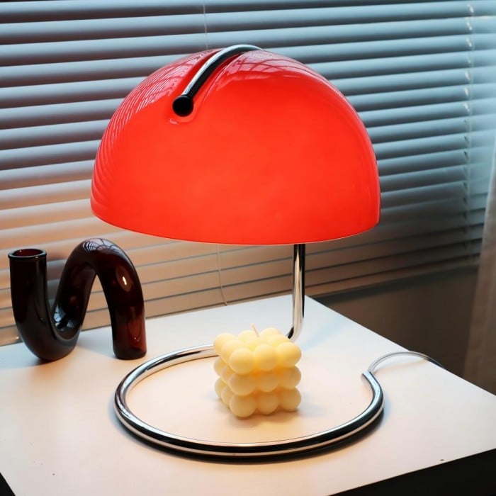 Bauhaus Pudding Glas Tischlampe - Kaufen Sie eine, erhalten Sie eine gratis!
