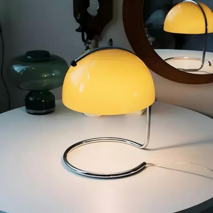 Bauhaus Pudding Glas Tischlampe - Kaufen Sie eine, erhalten Sie eine gratis!
