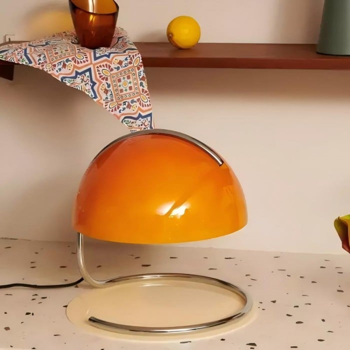 Bauhaus Pudding Glas Tischlampe - Kaufen Sie eine, erhalten Sie eine gratis!