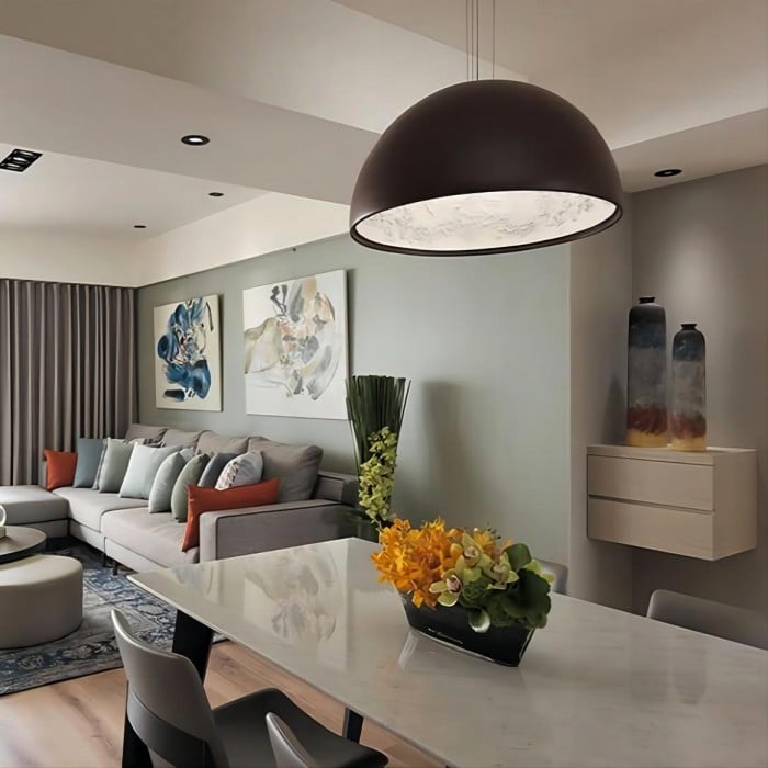 Nicolas Weißer Gips Pendelleuchte | Kaufe eins, erhalte eins gratis!